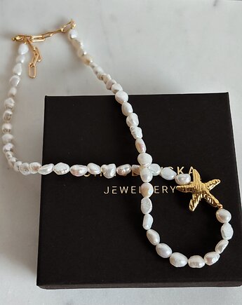 Naszyjnik z pereł naturalnych gwiazda, Chmolowska Jewellery