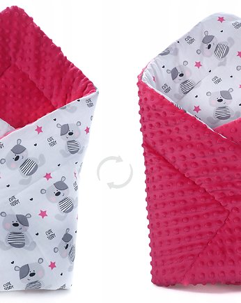 ROŻEK BECIK NIEMOWLĘCY OTULACZ MINKY wzór R023, Baby Love Decor