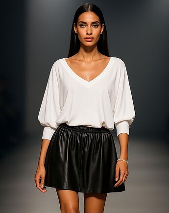 Bluzka granatowa YY500026_RAL9003, YULIYA BABICH