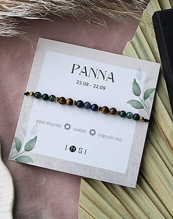 Bransoletka zodiakalna PANNA z kamieni naturalnych, INSI