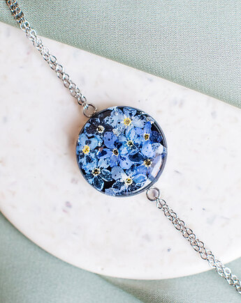 Bransoletka z niezapominajkami, nature gift