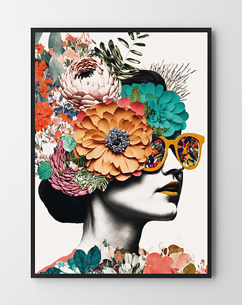 Plakat Dziewczyna kolaż v2, HOG STUDIO