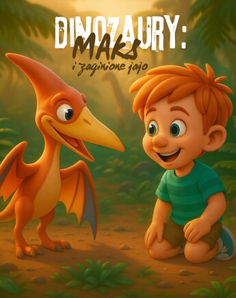 "Dinozaury: Maks i zaginione jajo" książeczka personalizowana, Nasza Bajeczka