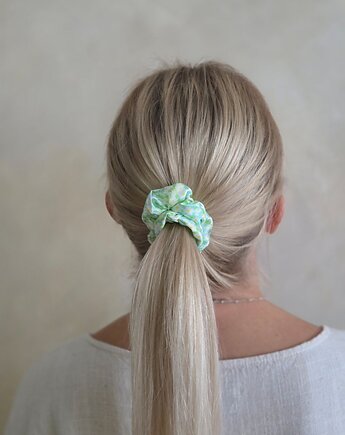 Gumka jedwabna, scrunchie, daisy MINI, Capillum