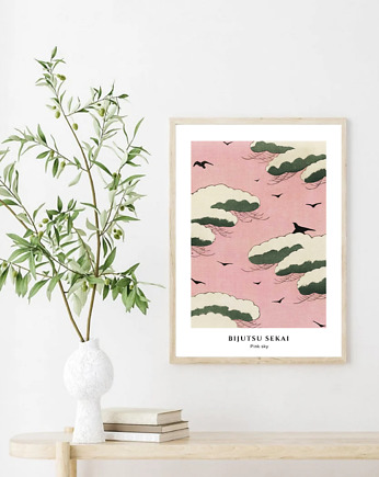 PLAKAT japoński, japandi dekoracja, obraz, black dot studio