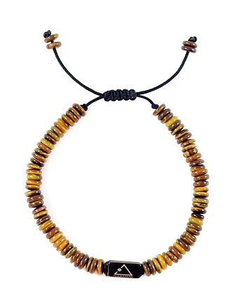 Męska bransoletka z kamieniem odwagi, Kulka Bransoletki