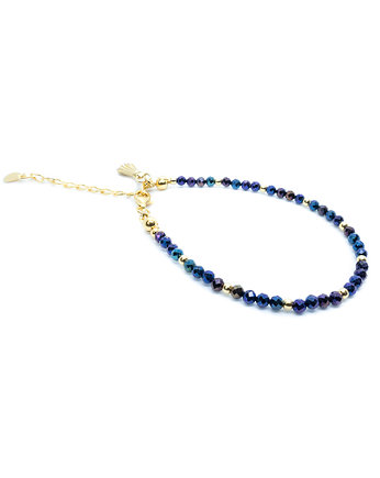 Bransoletka z granatowego spinelu, Under lucky bead