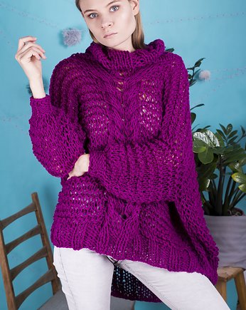 Sweter z motywem warkocza, AnnaZaworska