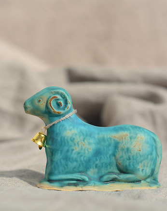 Baranek wielkanocny turkusowy, ciemny turkus be 10, Joanna Serafin design