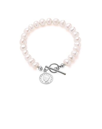 Bransoletka "Coin" z naturalnych pereł słodkowodnych- srebro 925, Coccola JEWELLERY