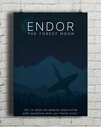 Star Wars - Endor - plakat A2, minimalmill