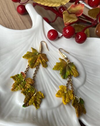 Kolczyki Jesienne Liście, MariaPolymer