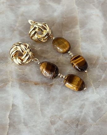 Kolczyki Tygrysie oko, Chmolowska Jewellery