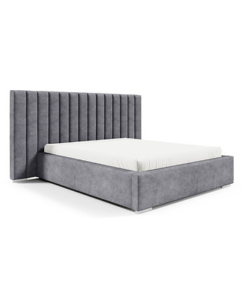 Łóżko Filippa 10P  wysokość 125cm szerokie pojemnik stelaż rama metalowa, MebleNORTH