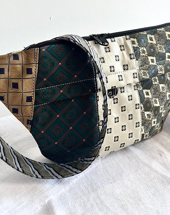 Nerka patchworkowa złoty zielony butelkowy, Dom Artystyczny