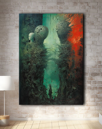 Melancholia - Obraz na płótnie - Druk, Blejtrama - Impresjonizm, Loft #16, Black Sapphire Art