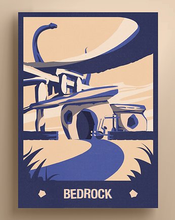Plakat Bedrock City, Adam Kosik