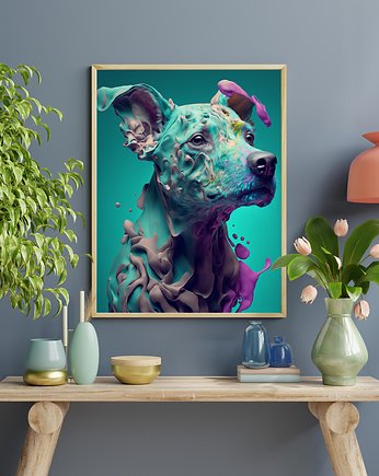Plakat Lava Pies 3, Abstraktoria
