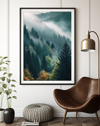 Plakat Cisza wśród leśnych mgieł, Harvest Maison