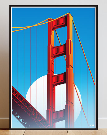 Plakat Golden Gate, OKO MI SKOKO