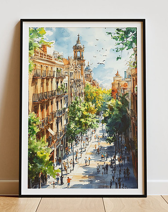 Plakat - Barcelona in June, Harry Monkey