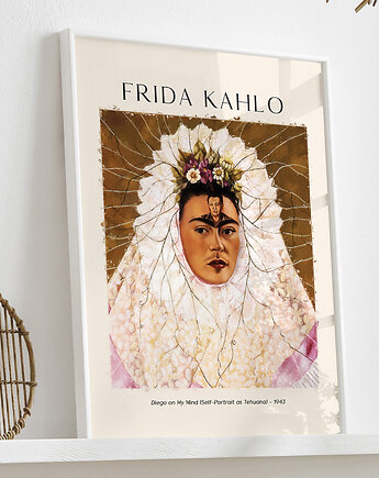 Plakat Reprodukcja Frida Kahlo - Diego w moich myślach, OKAZJE - Prezent na Dzień Kobiet