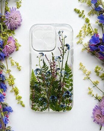 Etui na telefon- błękit w lesie, fernandfelt