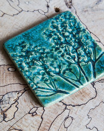 Podstawka pod świeczkę lub kubek - bez czarny, studnia ceramiczna
