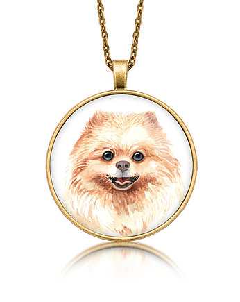Medalion okrągły POMERANIAN szpic rasowy pies, laluv