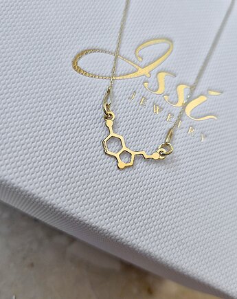 SEROTONINA - naszyjnik złoto 585, ISSI Jewelry