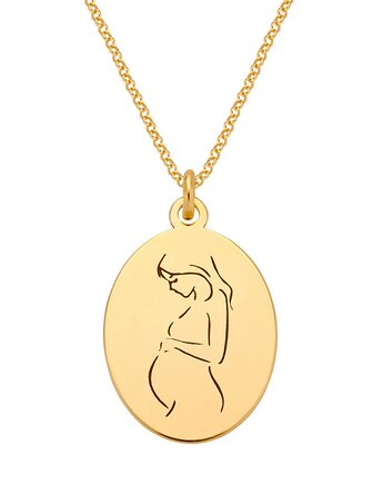 Sylwetka kobiety w ciąży medalion, Laoni