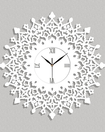 DEKORACYJNY, AŻUROWY ZEGAR VINTAGE, FRENCH STYLE L ( 60 x 60 cm ), ORNAMENTI