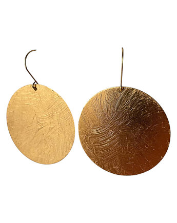 Kolczyki złocone koła 4 cm, Artseko