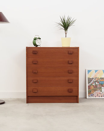 Komoda tekowa, lata 70, duński design, produkcja: Dania, Przetwory design