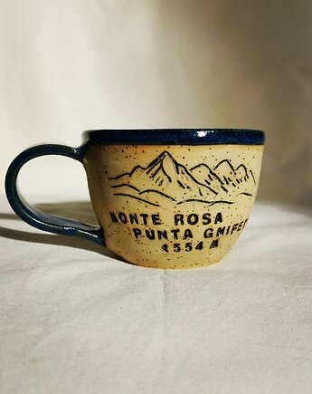 Kubek górski Monte Rosa, szkliwiona_art