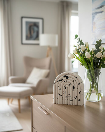 Podstawka rzeźba łuk z gipsu polimerowego GP53, Barwny Zakątek