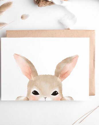 PLAKAT DO POKOJU DZIECKA króliczek królik zając Wielkanoc, black dot studio