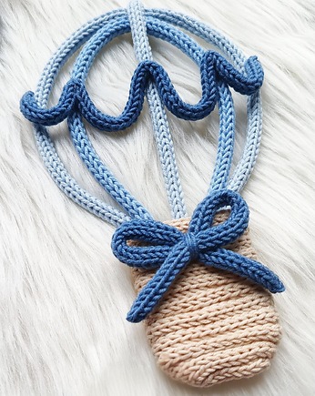 Balon płaski - dekoracja z włóczki, Włóczkopis