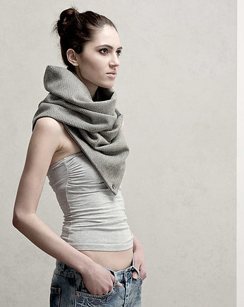 Kamizelka Szal Komin Tuba Etola Tweed STRIPE, CADOaccessories