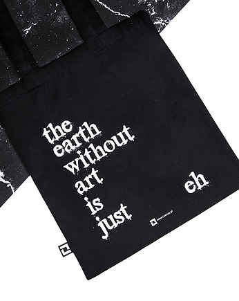Czarna torba bawełna organiczna - earth, Galeria LueLue