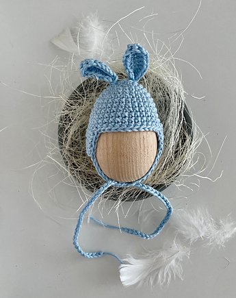 Czapka na jajko, policzone oczka