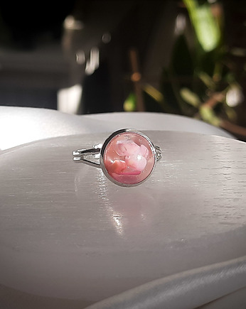 Mikro pierścionek z kwarcem, Figa handmade accessories