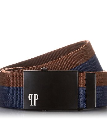 MODNY PASEK MĘSKI PAOLO PERUZZI NA LATO PW-20-105 CM, OKAZJE - Prezent na Wieczór kawalerski