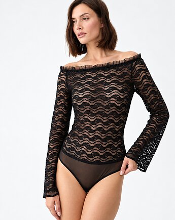 Koronkowe body, WHITE RVBBIT