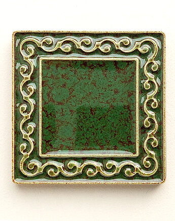 Kafel VIVACE zielono-brązowy 6cm x 6cm, kafle, kafelki, płytki, pracowniazona