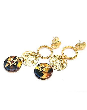 Alloys Collection - Cognac - kolczyki złote /06.10.25/, KiKa pracownia