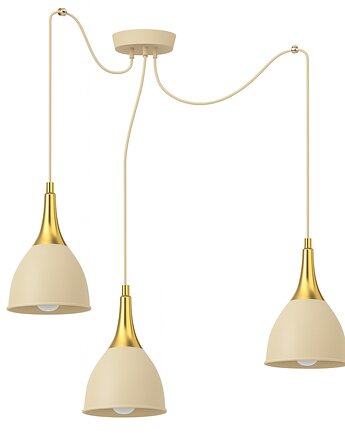 Lampa Wisząca Metalowa Kaszmirowa ze złotym dodatkiem LED, SkyLighting