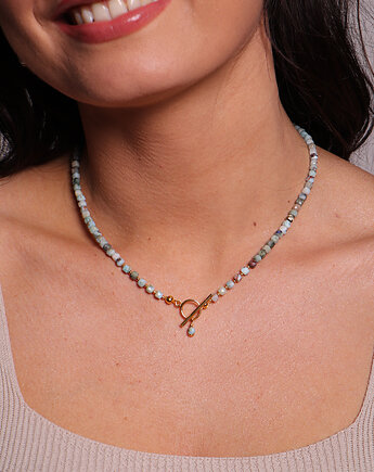 Naszyjnik larimar toggle z zawieszką, Bring Biżuteria