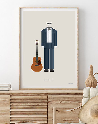 Plakat Bob Dylan, minimalmill