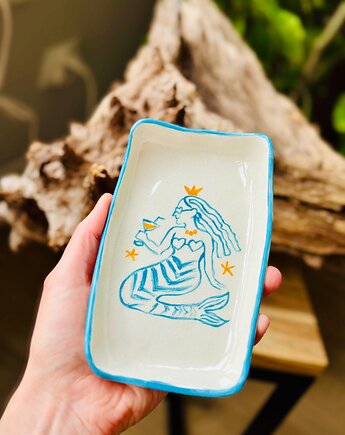 Ceramiczny talerzyk na drobiazgi Syrenka, Ganna.pottery